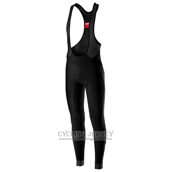 2019 Cycling Jersey Castelli Raddoppia 2 Black Long Sleeve And Bib Tight